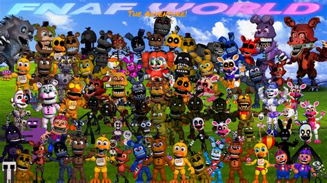 fnaf world halloween characters|all fnaf world character locations.